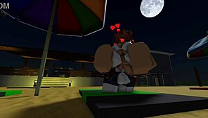 Special beach day with big tits and ass on display