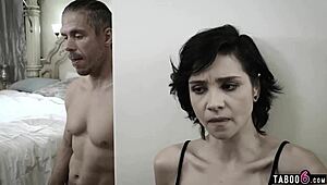 Babysitter teen gets fucked by creepy guy with big cock