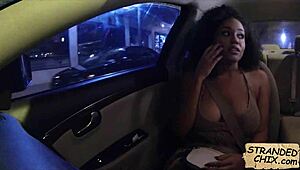 I fucked this curly haired beauty outdoors, Julie Kay