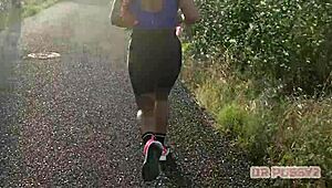 Passionate Redhead With Giant Ass Trains With Lover