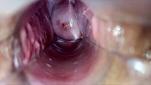 hey, check out this pulsating orgasm right inside her tight vagina