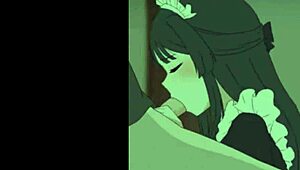 Anime Girl Boldly Makes Nice With Her Mouth