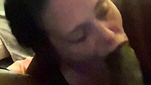 Momma's mouth feels incredibly good with those deep licks on the big cock.