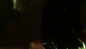 White girl blindfolded sucks dick with handcuffs