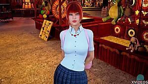 Double Homework 06 - On A Date With Cute Johanna In Roleplay Game