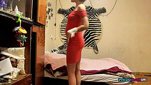 Russian Girl Masturbates Tight Pussy In Private Sex Tape