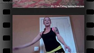 the hot neighbor makes you eat your own cum cei