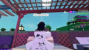 two bunnies and a bull in interracial fun