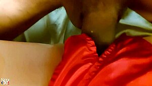 French slut in satin dress gets rimmed, blowjob, and fucked in multiple positions with dirty talk 😈