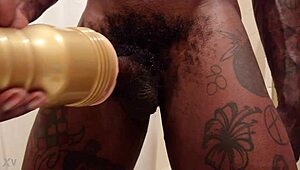 Hallelujah Johnson Endures Humiliating BDSM Session with Old Slave and Monster Cock