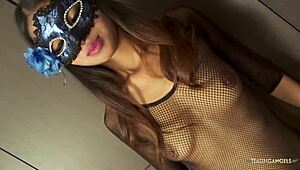 Masked asian gal enjoys being dicked down thoroughly