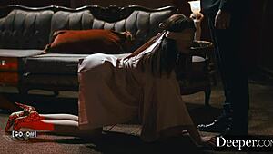 Adria Rae is an open book, getting dominated with deepthroat, double penetration, and anal in doggystyle