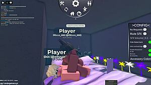 Egyptian girl gets fucked hard in Roblox condo game by black guy