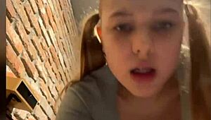 Watch This Teen Fingering Her Ass Close Up on Cam Outdoors!