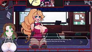 Succubus licks and sucks monster cock in hentai