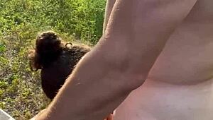 Skinny Young 18+ Streetwalker Banged Behind Truck with Load in Mouth