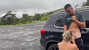 TESÃO BATEU! Me and My Friend Banged a Hung Uber Driver Mid-Trip!