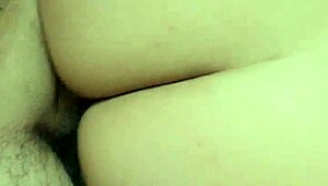 friend with big ass asks to use bathroom but ends with doggystyle creampie squirting