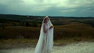 To the top of the hill.