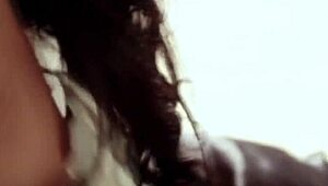 Kissing and touching beautiful sensual lesbians with toys