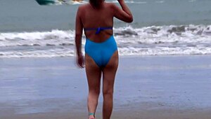 Completely Turned On At Beach, Fucking A Stranger Hard With No Limits