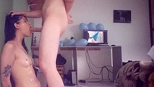 Pinning My Bitch Against the Wall and Fucking Her Throat Hard!