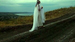 To the top of the hill.