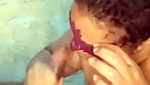 pov humiliation with ass worshiping, handjob, and huge anal creampie on saggy tits