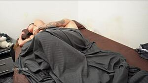 Petite Teen Shares Bed With Stepbrother For Rough Homemade Creampie Sex