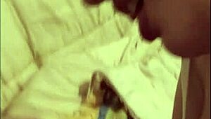 luna plays with dildo, gets facial from old guy, swallows it all.