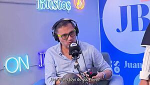 multiple orgasms of evybubbles cosplay riding the sybian on juan bustos podcast