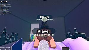Egyptian girl gets fucked hard in Roblox condo game by black guy