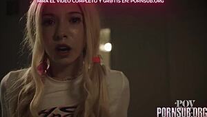 madrastra in a suggestive scene with blonde mother-in-law.