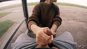 Feeling The Thrill Of A Risky Public Blowjob At The Bus Station