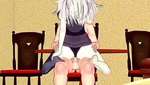 Shishiro Botan Gives Intense Footjob