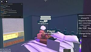 Egyptian girl gets fucked hard in Roblox condo game by black guy