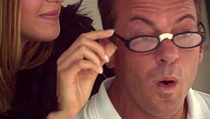 Lauren phoenix bends over in fishnets and rides my big cock with bubble butt