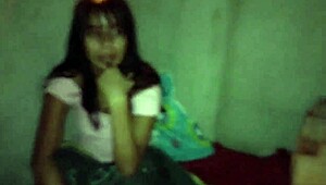 So, I let this corner chick crash at my porch, and man, she thanked me with a wild outdoor bang!