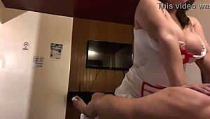 Amateur In Nurse Outfit Visits Patient, Showing Curvy Figure And Kissing