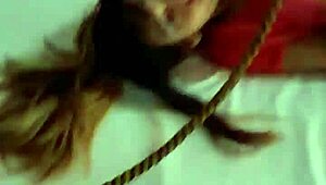 Bonneyuwu Forced to Have Sex Tied Up in Bed!