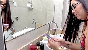 Negao fucking my pussy in the hair