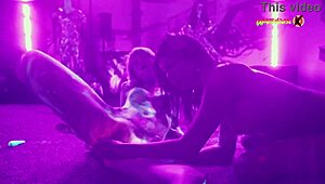 i'm at the neon party where latina teens fuck and scream in orgasm