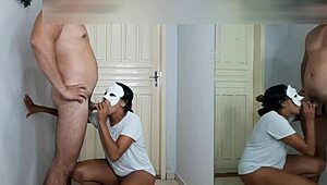 hoje tu vai ter que me comer a bunda aqui no corredor, latina deepthroat anal creampie