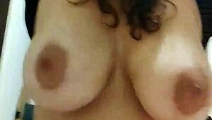 This milf has such a curvy big ass and huge tits, loving every second! 🍑