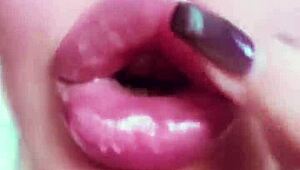 This Nude Chick with Lipstick Is Gonna Make You Hot as a Slave