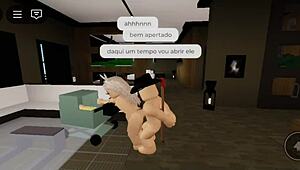 Blonde Brazilian Beauty Enjoys Rough Encounter with Cum in Mouth