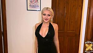 joy la belle blonde plays with two men