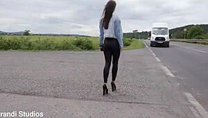 Prostitute 4on1 Kristy Black BBC Balls Deep Anal