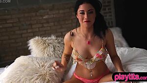 i feel lana james' tight pussy