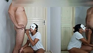 hoje tu vai ter que me comer a bunda aqui no corredor, latina deepthroat anal creampie